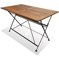 Folding Garden Table 120 x 70 x 74cm Solid Acacia Wood - Garden Table