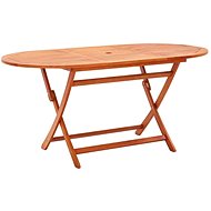 Folding Garden Table 160 x 85 x 74cm Solid Eucalyptus - Garden Table
