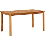 Garden Table 140 x 80 x 74cm Solid Acacia Wood - Garden Table