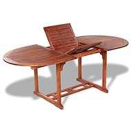 Dining Table 200 x 100 x 74cm Solid Acacia Wood - Garden Table