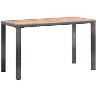 Garden Table Anthracite-brown 123 x 60 x 74cm Solid Acacia - Garden Table