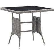 Garden Table Anthracite 80 x 80 x 74cm Polyrattan - Garden Table