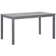 Garden Table Grey 140 x 80 x 74cm Solid Acacia Wood - Garden Table
