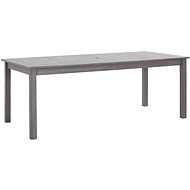Garden Table Grey 200 x 90 x 74cm Solid Acacia - Garden Table