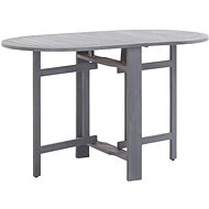 Garden Table Grey 120 x 70 x 74cm Solid Acacia Wood - Garden Table