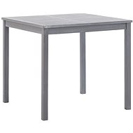 Garden Table Grey 80 x 80 x 74cm Solid Acacia Wood - Garden Table