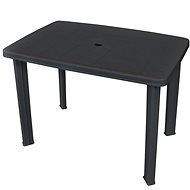 Záhradný stôl antracitový 101 × 68 × 72 cm plast - Záhradný stôl