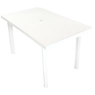 Garden table white 126 x 76 x 72 cm plastic - Garden Table