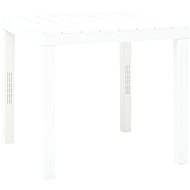 Garden table white 78 x 78 x 72 cm plastic - Garden Table
