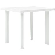 Garden table white 80 x 75 x 72 cm plastic - Garden Table