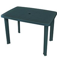 Záhradný stôl zelený 101 × 68 × 72 cm plast - Záhradný stôl