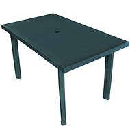 Garden table green 126 x 76 x 72 cm plastic - Garden Table