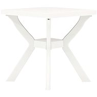 Bistro table white 70 x 70 x 72 cm plastic - Garden Table