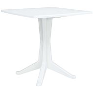 Garden table white 70 x 70 x 71.7 cm plastic - Garden Table
