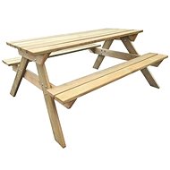 Picnic Table 150 x 135 x 71.5cm Wood - Garden Table