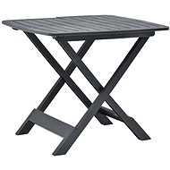 Folding garden table anthracite 79 x 72 x 70 cm plastic - Garden Table