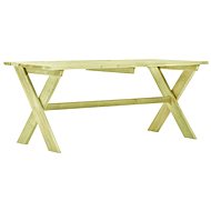 Garden Table 170 x 73 x 70cm Impregnated Pine Wood - Garden Table