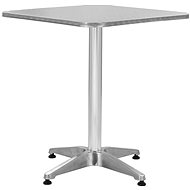 Garden table silver 60 x 60 x 70 cm aluminum - Garden Table
