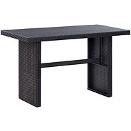 Garden Table Black 110 x 60 x 67cm Polyrattan - Garden Table