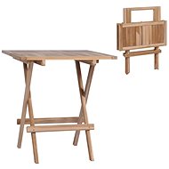 Folding bistro table 60 x 60 x 65 cm solid teak wood - Garden Table