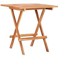 Skladacie bistro stolík 60 × 60 × 65 cm masívne tíkové drevo - Záhradný stôl