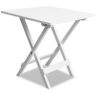 Bistro table white 46 x 46 x 47 cm solid acacia wood - Garden Table