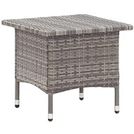 Tea table gray 50 x 50 x 47 cm polyratan - Garden Table