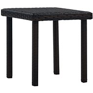 Garden tea table brown 40 x 40 x 40 cm polyratan - Garden Table
