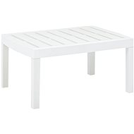 Garden table white 78 x 55 x 38 cm plastic - Garden Table