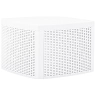 Side table white 54 x 54 x 36.5 cm plastic - Garden Table