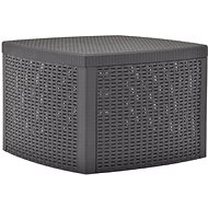 Side table mocha 54 x 54 x 36.5 cm plastic - Garden Table