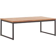 Coffee table 100 x 60 x 36 cm solid acacia and steel - Garden Table