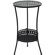 Bistro stôl čierny 40 × 70 cm kov - Záhradný stôl