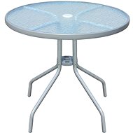 Bistro table gray 80 x 71 cm steel - Garden Table
