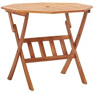 Folding Garden Table 90 x 75cm Solid Acacia Wood - Garden Table