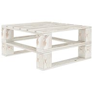 Garden pallet table white wood - Garden Table