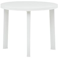 Garden table white 89 cm plastic - Garden Table
