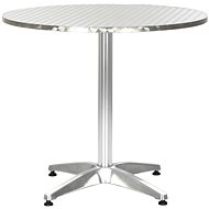 Garden table silver 80 x 70 cm aluminum - Garden Table