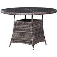 Garden Table Grey 110 x 74cm Polyrattan - Garden Table