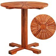Bistro stolík 70 × 70 cm masívne akáciové drevo - Záhradný stôl