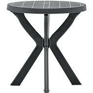 Bistro table anthracite O 70 cm plastic - Garden Table