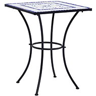 Mosaic bistro table blue-white 60 cm ceramic - Garden Table