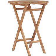 Folding garden table 60 cm solid teak wood - Garden Table