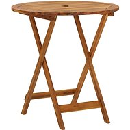 Folding garden table 70 cm solid acacia wood - Garden Table