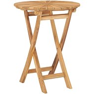 Folding Garden Table About 60cm Solid Teak Wood - Garden Table