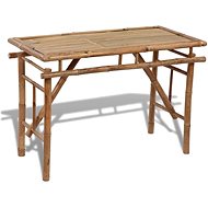 Folding garden table 120 x 50 x 77 cm bamboo - Garden Table