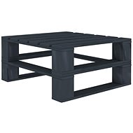 Garden table made of gray wood pallets - Garden Table