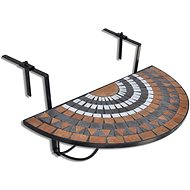 Hanging table on the balcony white and terracotta colour mosaic - Garden Table