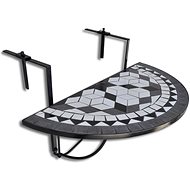 Hanging table on the balcony black and white mosaic - Garden Table