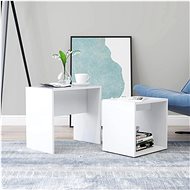 Set konferenčních stolků bílý 48x30x45 cm dřevotříska - Konferenční stolek